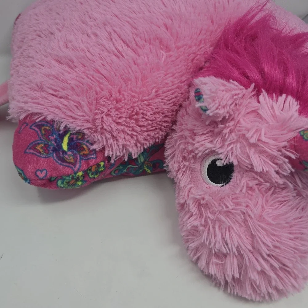 Pillow Pets Colorful Pink Unicorn - 18" Stuffed Animal Plush Toy - Picture 4 of 12